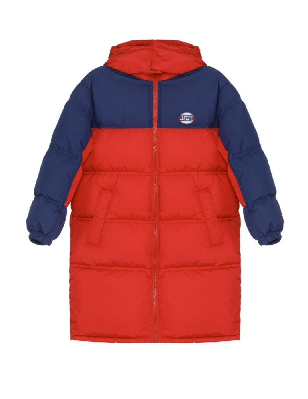 GUCCI KIDS COLORBLOCK QUILTED DOWN JACKET