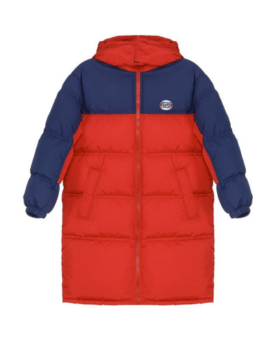 GUCCI KIDS COLORBLOCK QUILTED DOWN JACKET