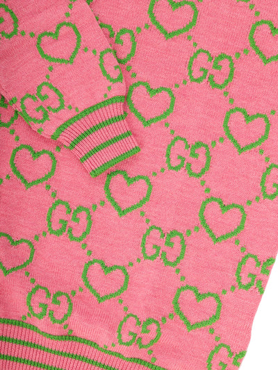 GUCCI KIDS GG HEARTS DRESS