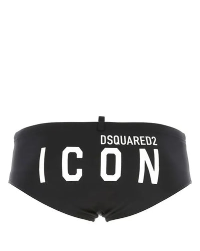 DSQUARED2 ICON BLACK SWIMMING BRIEF 