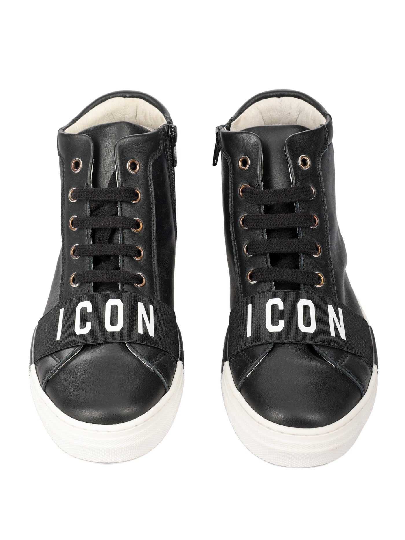 DSQUARED2 KIDS LEATHER SNEAKERS