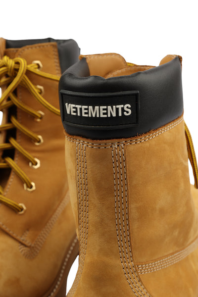 VETEMENTS LEATHER BOOTS