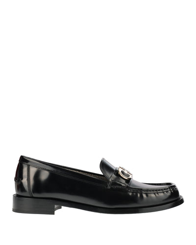 SALVATORE FERRAGAMO BLACK LOAFERS 