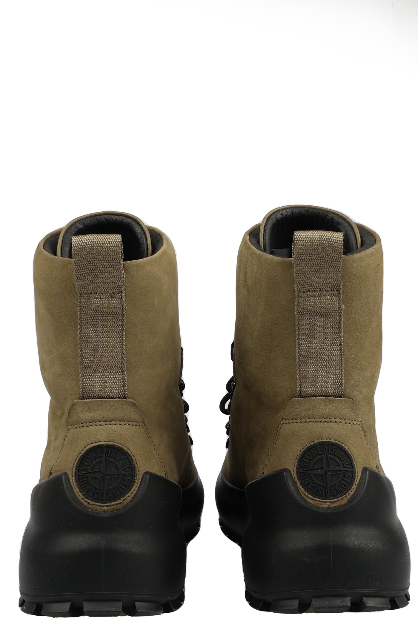 STONE ISLAND LEATHER BOOTS