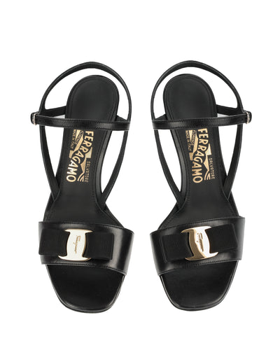 SALVATORE FERRAGAMO GABRIELA BLACK SANDAL 