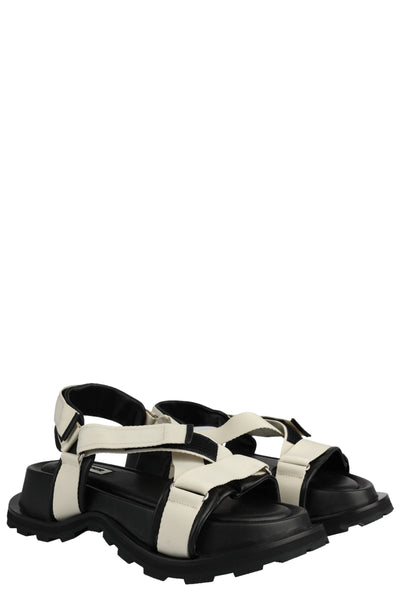 JIL SANDER LEATHER SANDALS