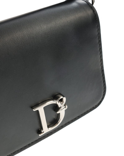 DSQUARED2 BLACK SHOULDER BAG