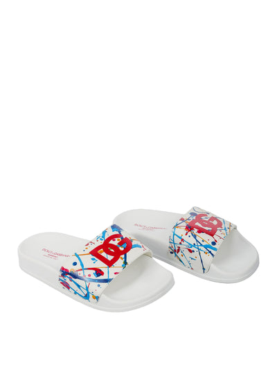 DOLCE & GABBANA KIDS LEATHER SANDALS