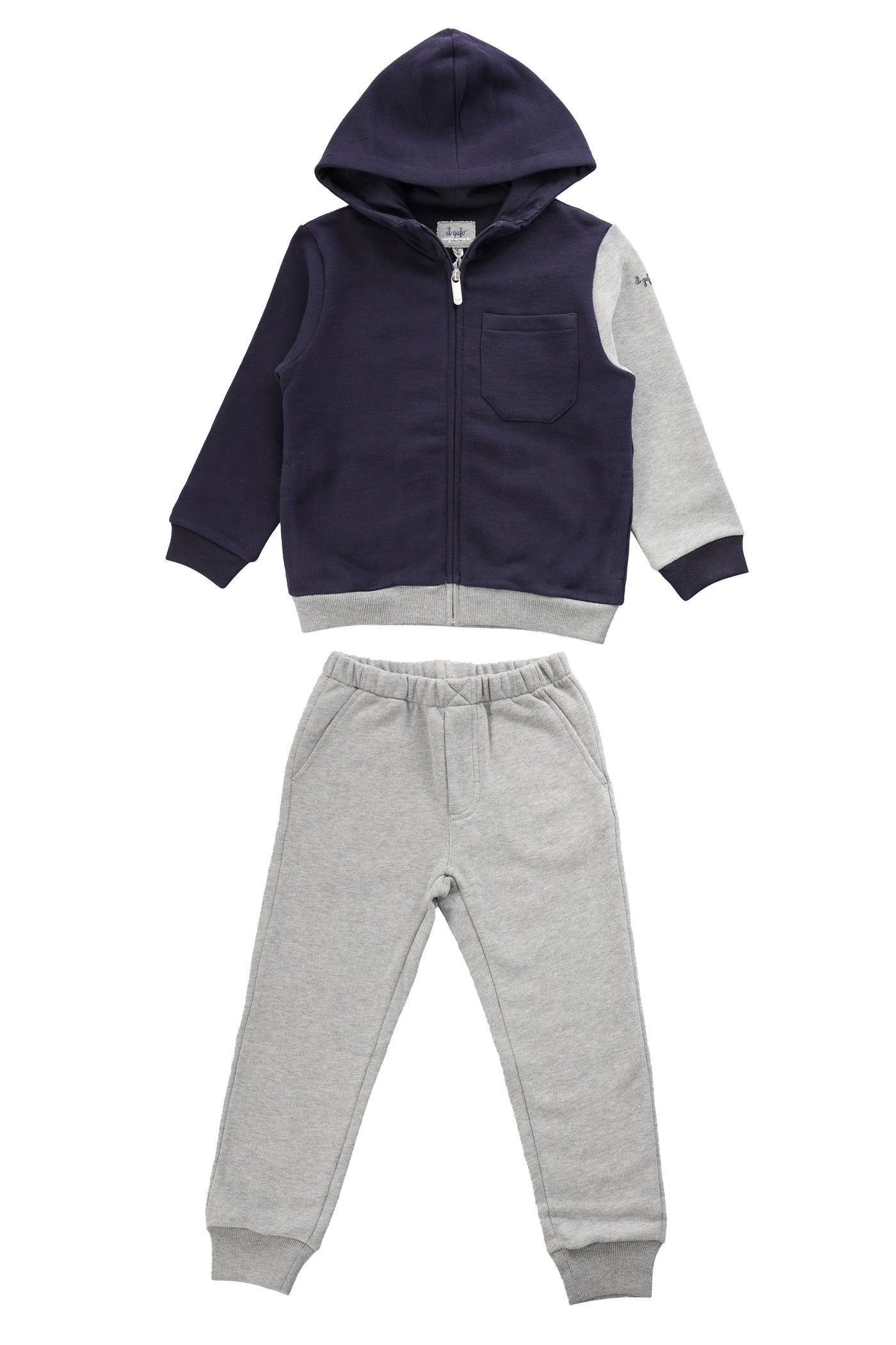 IL GUFO KIDS SWEATSHIRT WITH ZIP & HOOD