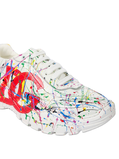 DOLCE & GABBANA KIDS LEATHER SNEAKERS