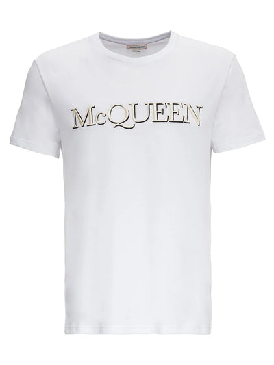 ALEXANDER MCQUEEN EMBROIDERED LOGO T-SHIRT