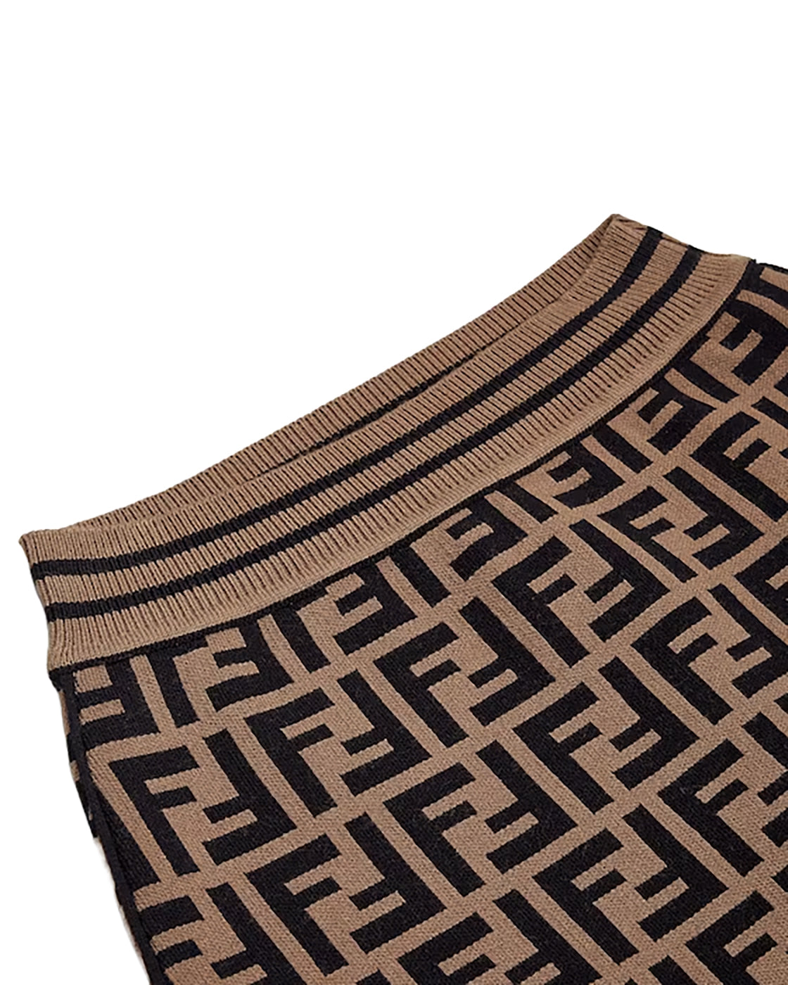 FENDI KIDS FF KNIT SKIRT