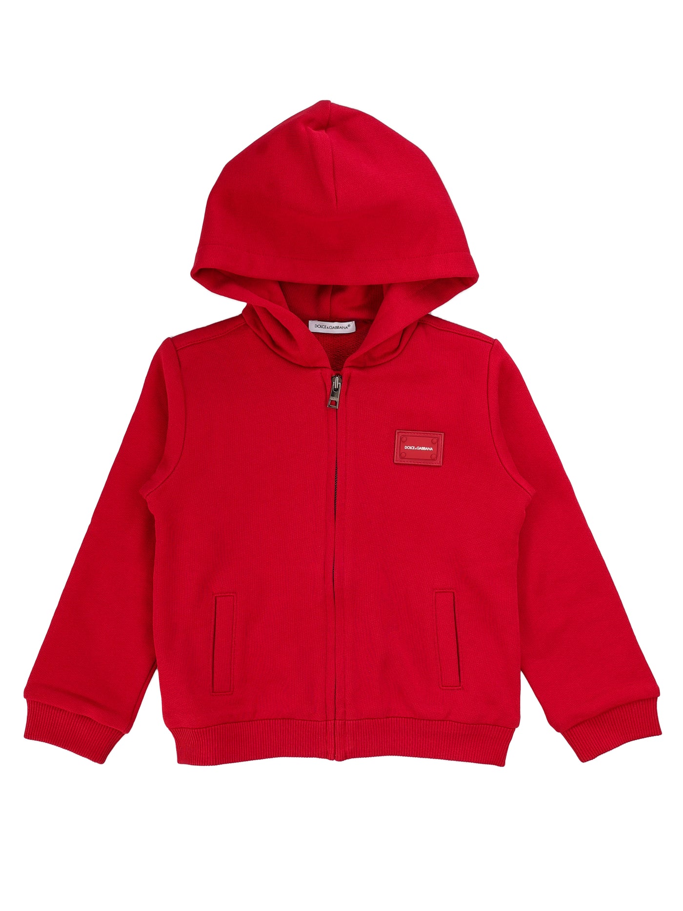 DOLCE & GABBANA KIDS SWEATSHIRT WITH ZIP & HOOD