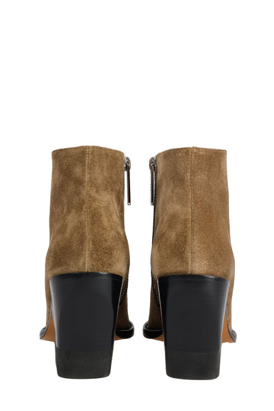 CHLOÉ LEATHER ANKLE BOOTS