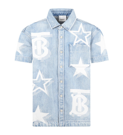 BURBERRY KIDS DENIM SHIRT