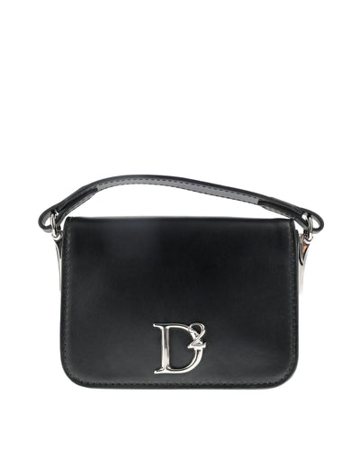 DSQUARED2 BLACK SHOULDER BAG