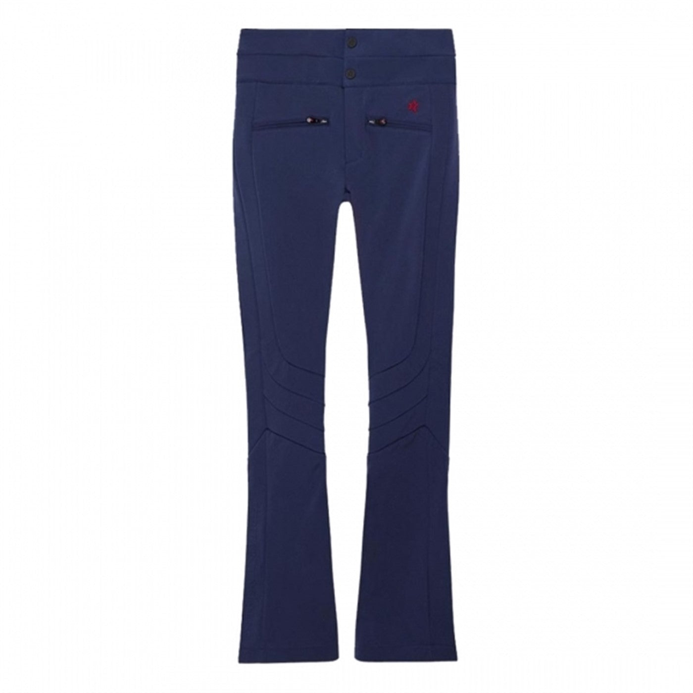 PERFECT MOMENT AURORA HIGH WAIST THIGHT LEG FLARE SKI PANTS NAVY