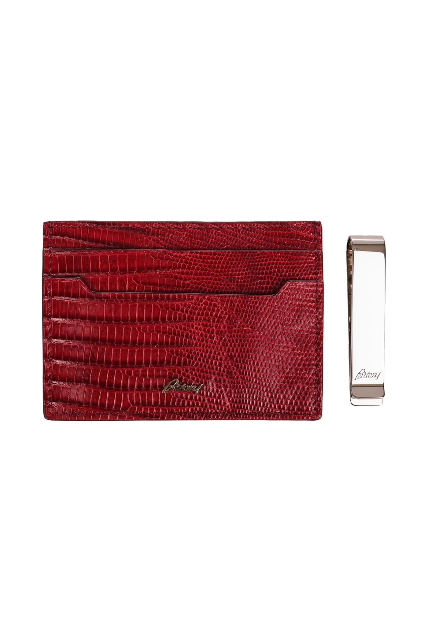 BRIONI LEATHER CARD HOLDER