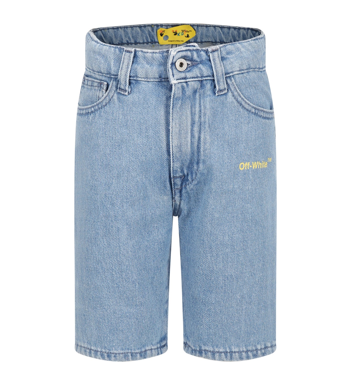 OFF WHITE KIDS SHORTS JEANS