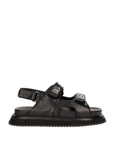 DOLCE & GABBANA LEATHER SANDALS