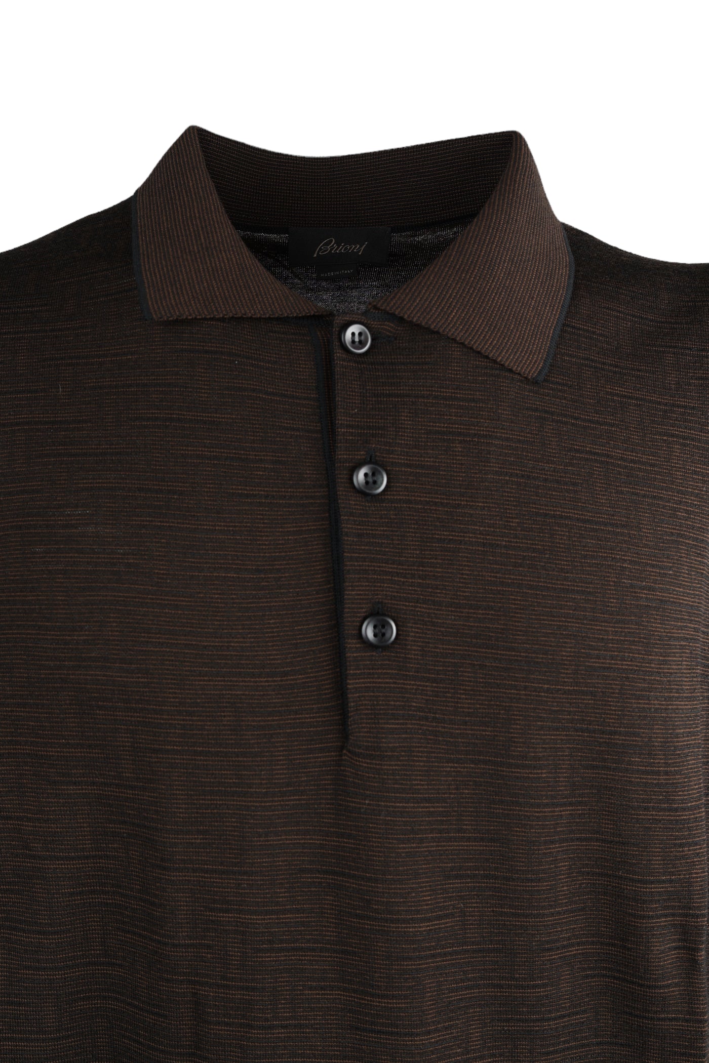 BRIONI LONG SLEEVE POLO