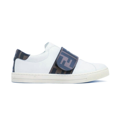 FENDI FF LEATHER SNEAKERS