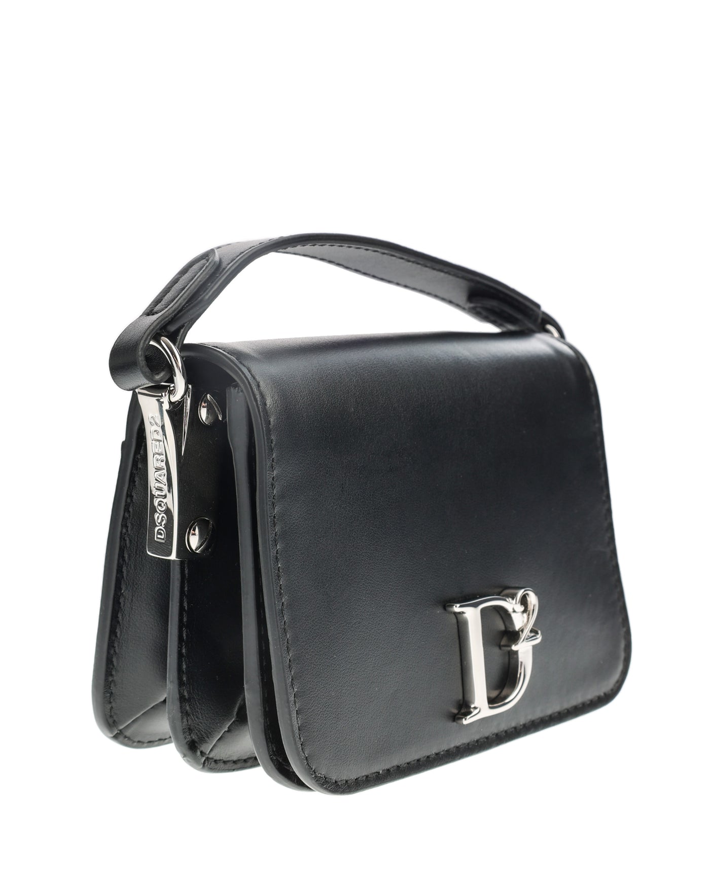 DSQUARED2 BLACK SHOULDER BAG