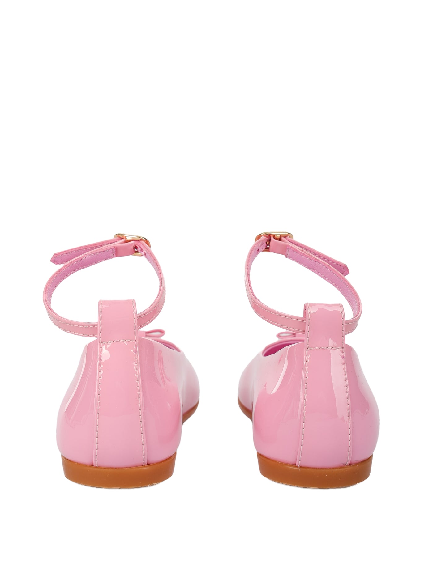 DOLCE & GABBANA KIDS LEATHER BALLERINAS