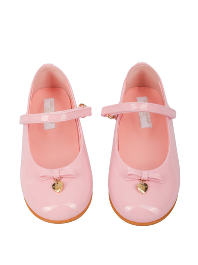 DOLCE & GABBANA KIDS LEATHER BALLERINAS