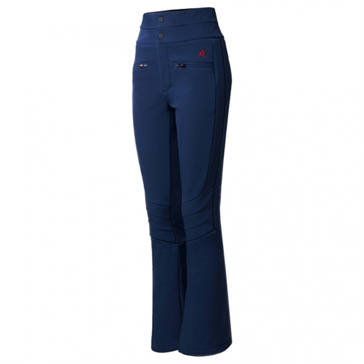 PERFECT MOMENT AURORA HIGH WAIST THIGHT LEG FLARE SKI PANTS NAVY