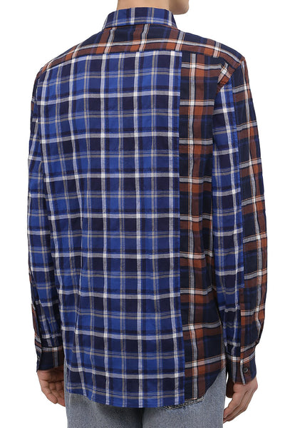 LOEWE PATCHWORK CHECKED SHIRT