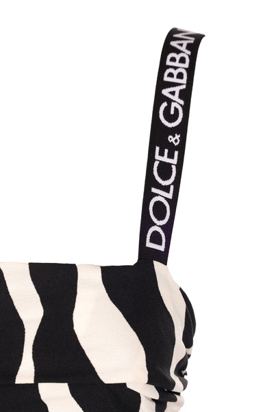 DOLCE & GABBANA ANIMAL PRINT ZEBRA DRESS