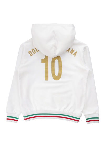 DOLCE & GABBANA KIDS SWEATSHIRT WITH HOOD