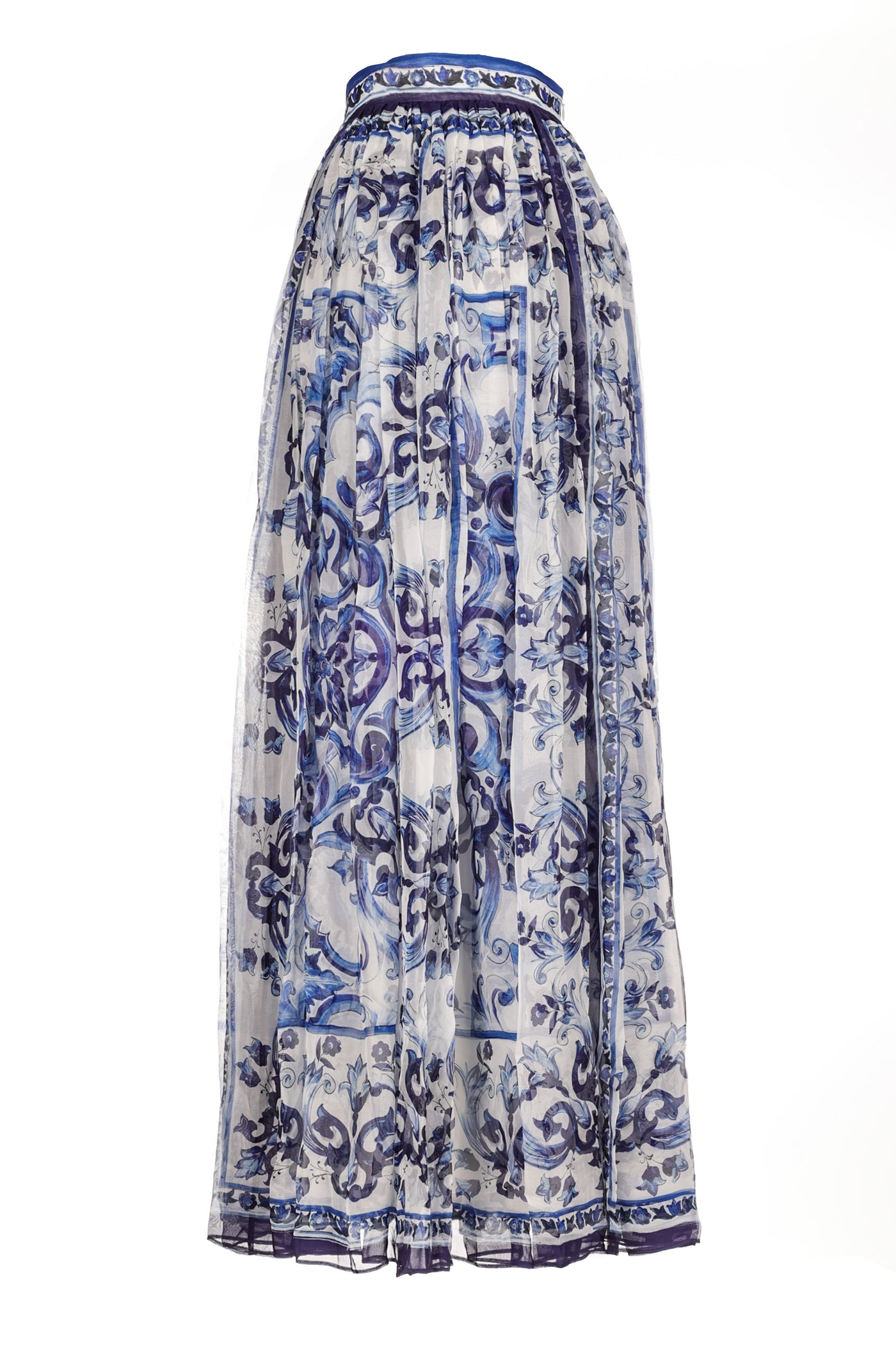 DOLCE & GABBANA LONG SILK SKIRT