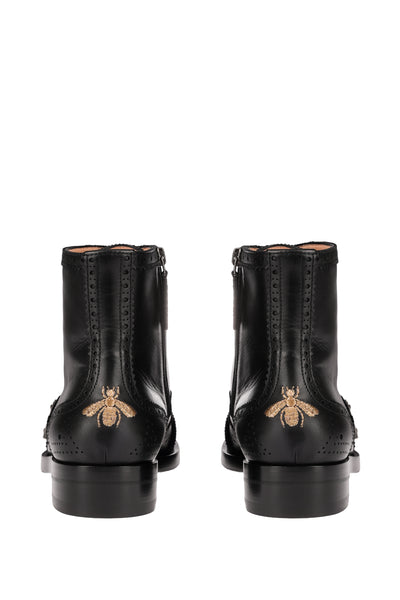 GUCCI LEATHER ANKLE BOOTS