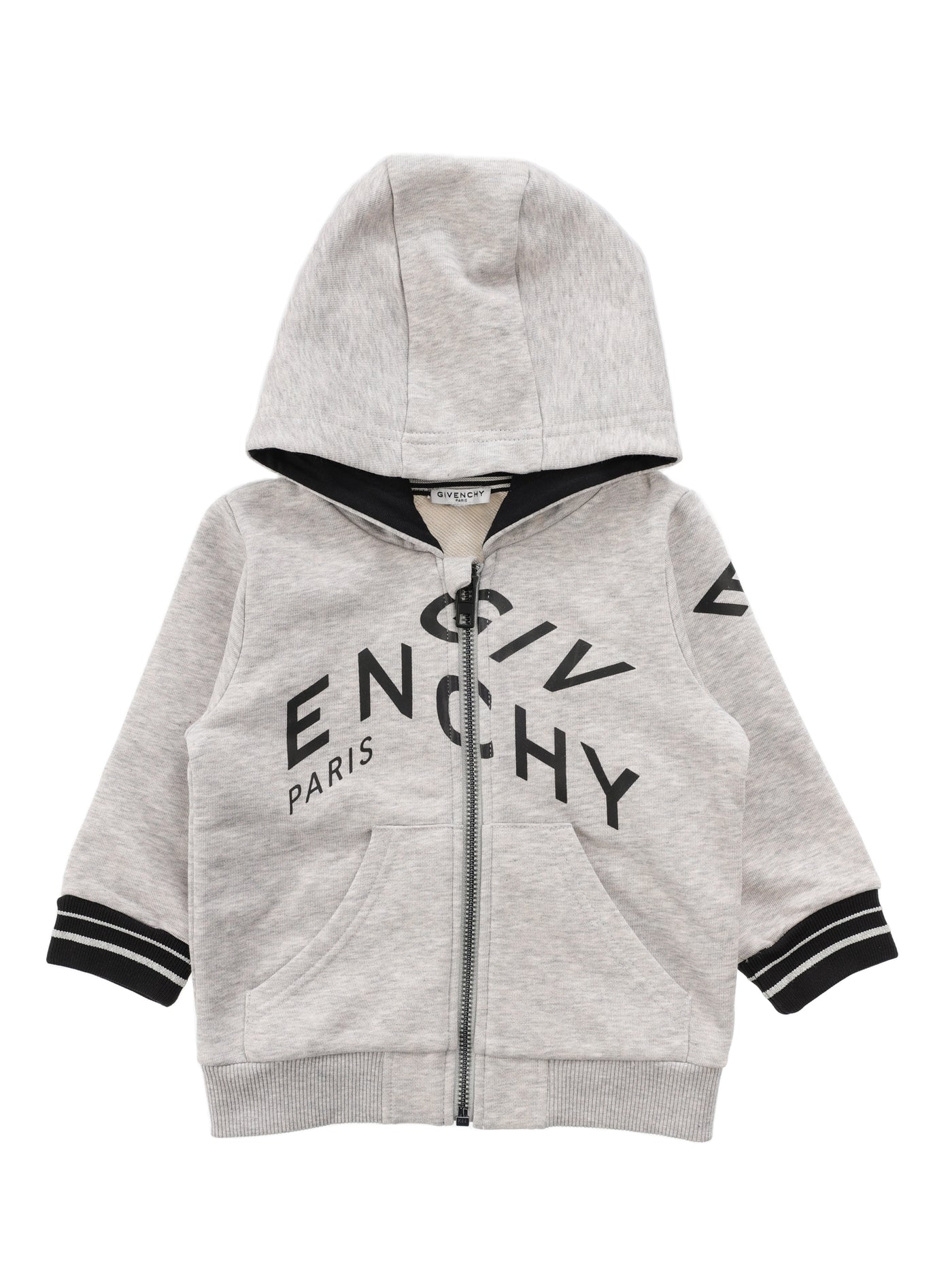 GIVENCHY KIDS SWEATSHIRT WITH ZIP & HOOD