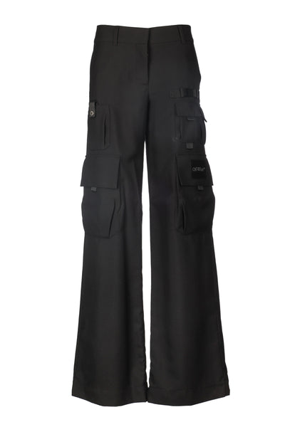 OFF WHITE BLACK TROUSERS