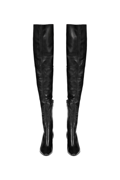 SAINT LAURENT LEATHER BOOTS