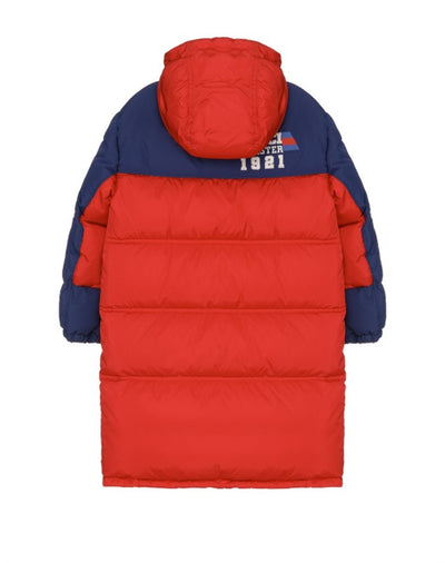 GUCCI KIDS COLORBLOCK QUILTED DOWN JACKET