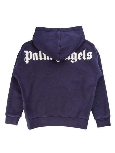 PALM ANGELS KIDS LOGO SWEATSHIRT WITH HOOD