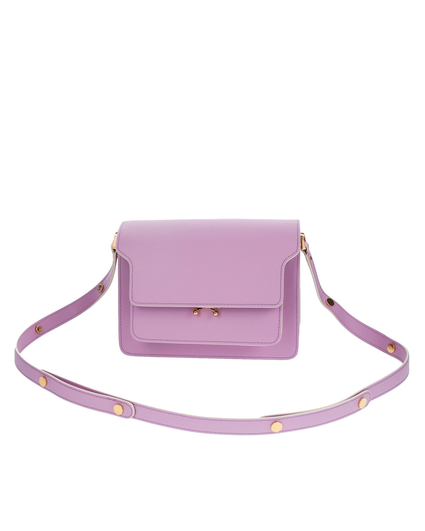 MARNI TRUNK LILAC SHOULDER AND SHOULDER BAG