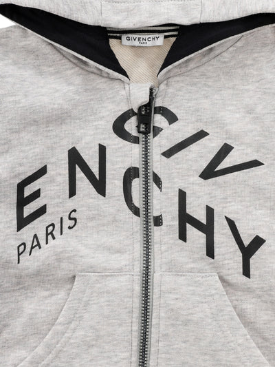 GIVENCHY KIDS SWEATSHIRT WITH ZIP & HOOD