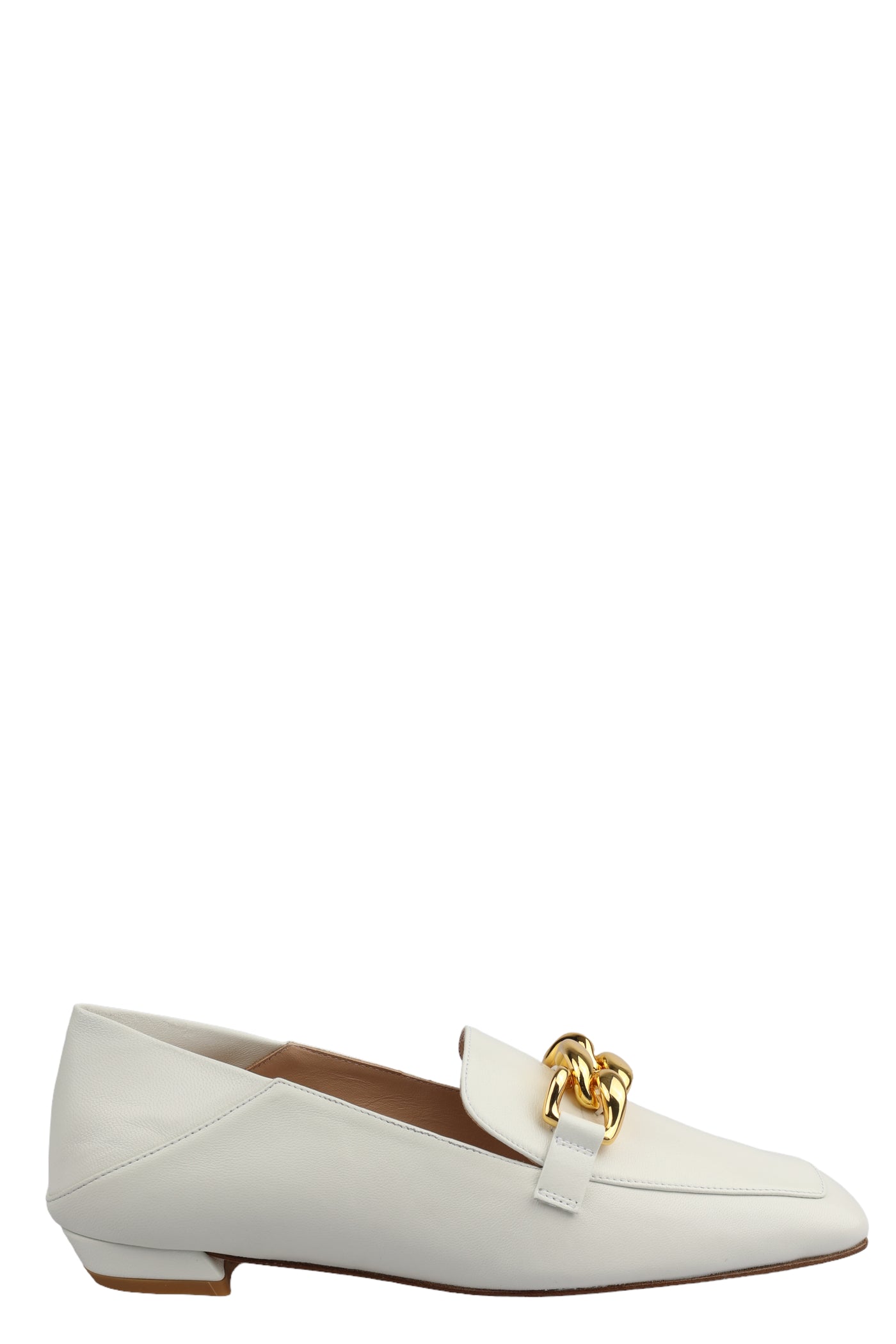 STUART WEITZMAN LEATHER LOAFERS