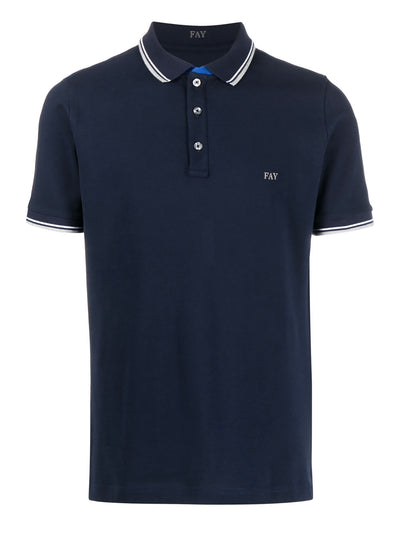 FAY BLUE POLO SHIRT 