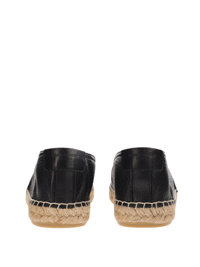 SAINT LAURENT BLACK ESPADRILLES 