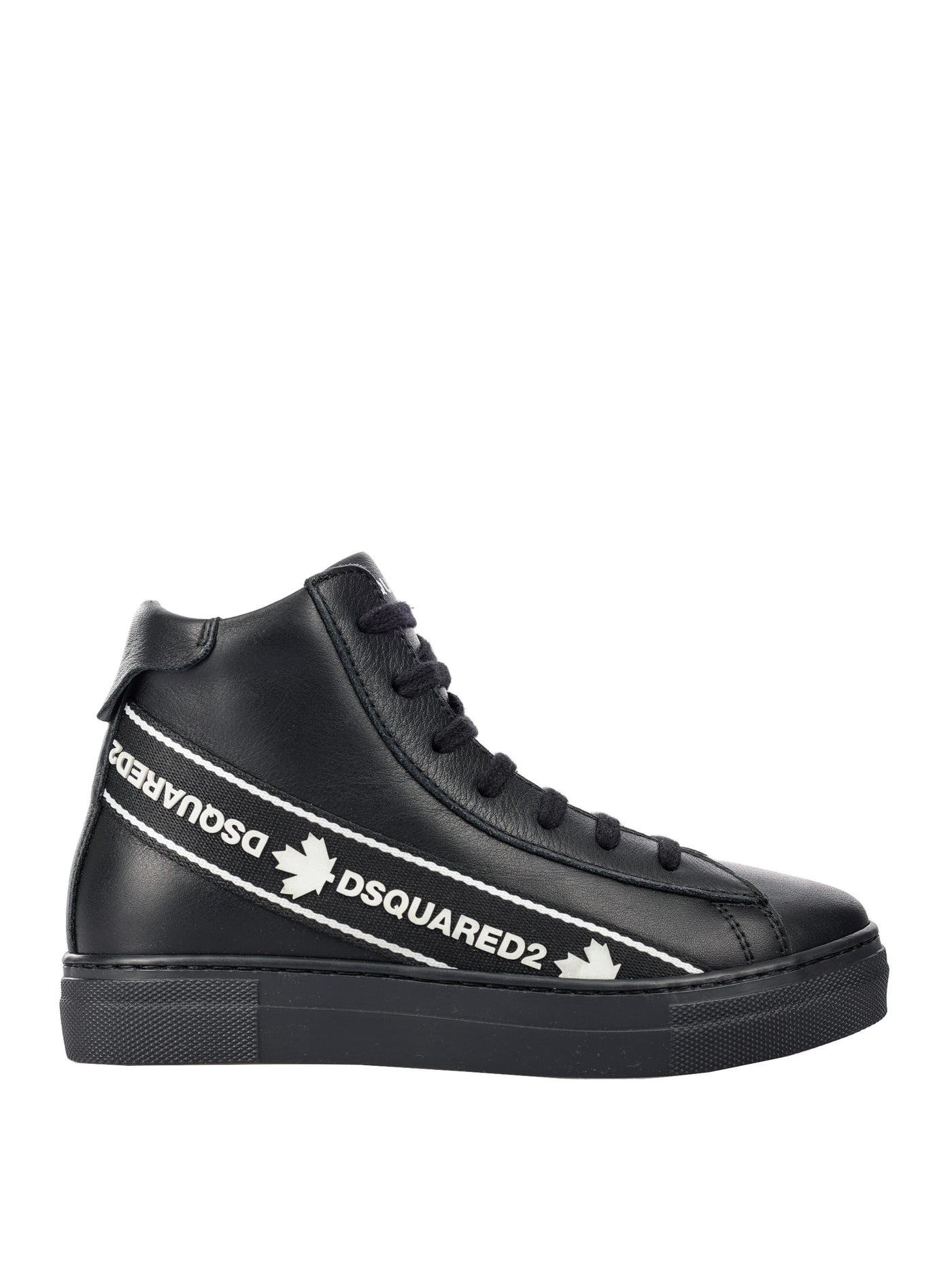 DSQUARED2 KIDS LEATHER SNEAKERS