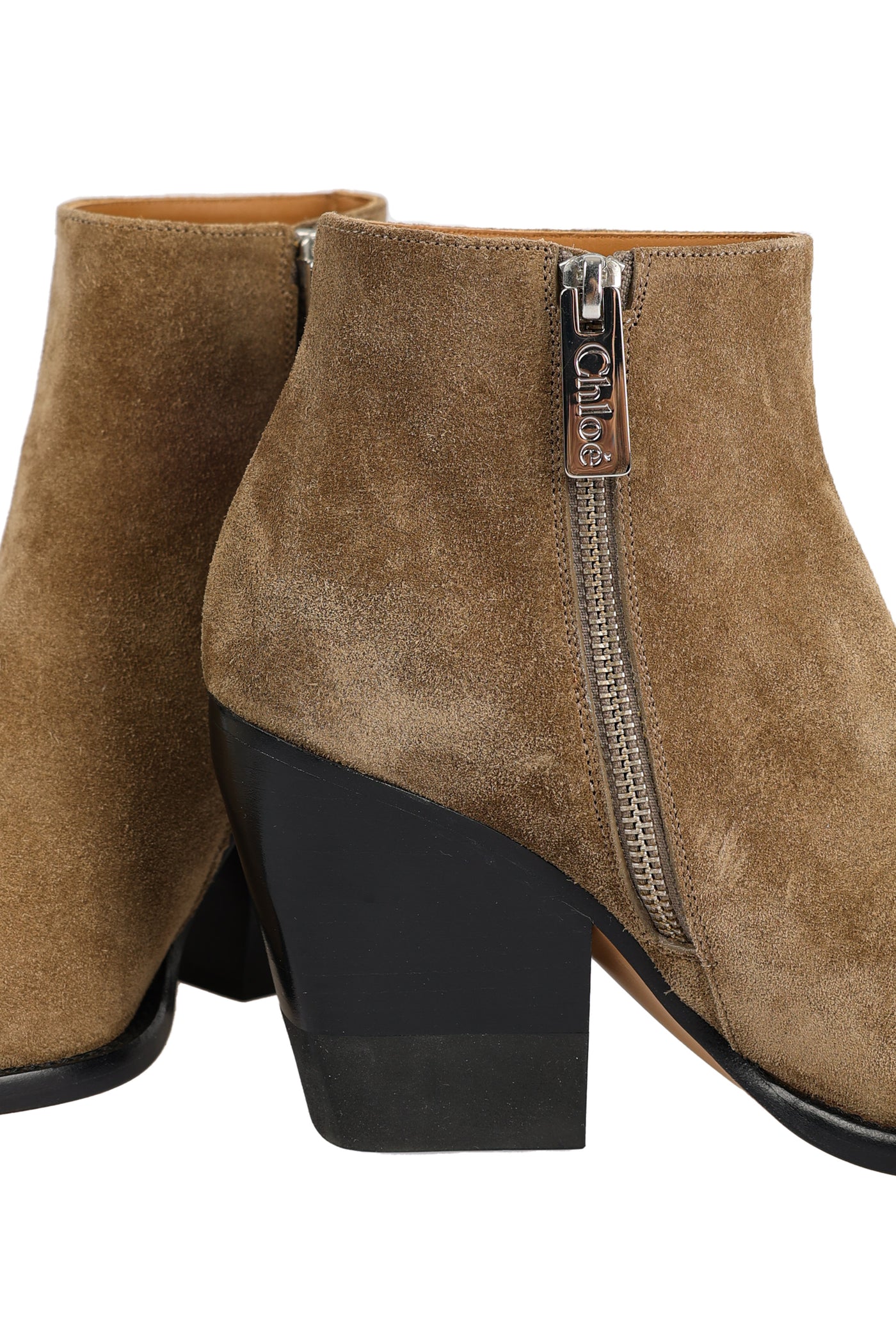 CHLOÉ LEATHER ANKLE BOOTS