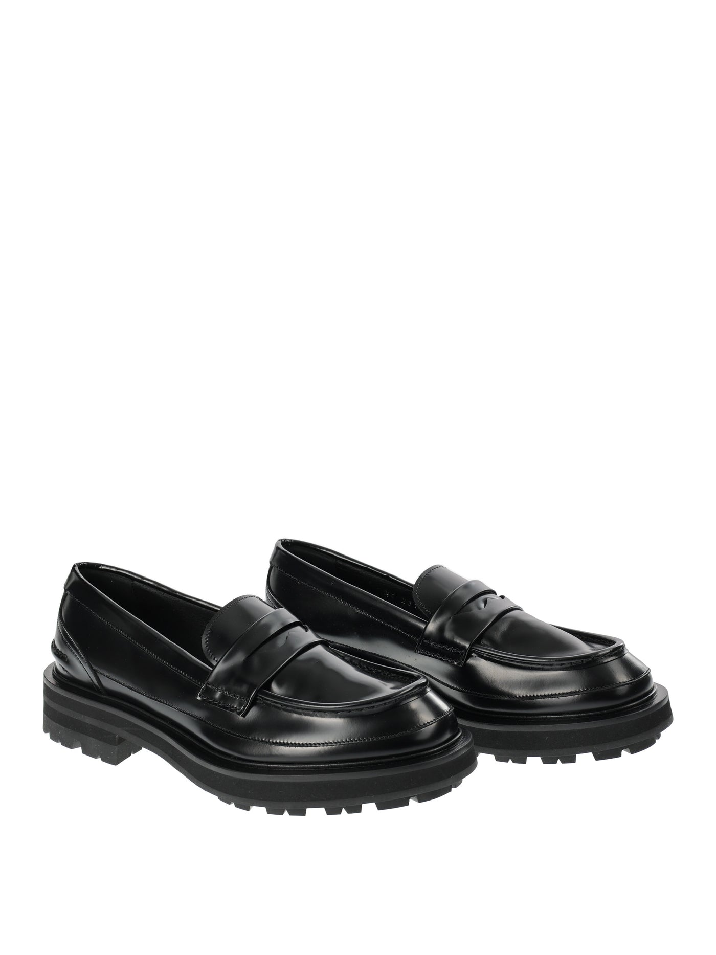 ALEXANDER MCQUEEN BLACK LOAFERS 