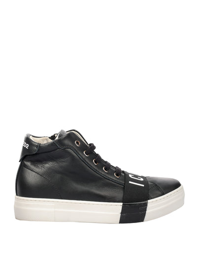 DSQUARED2 KIDS LEATHER SNEAKERS