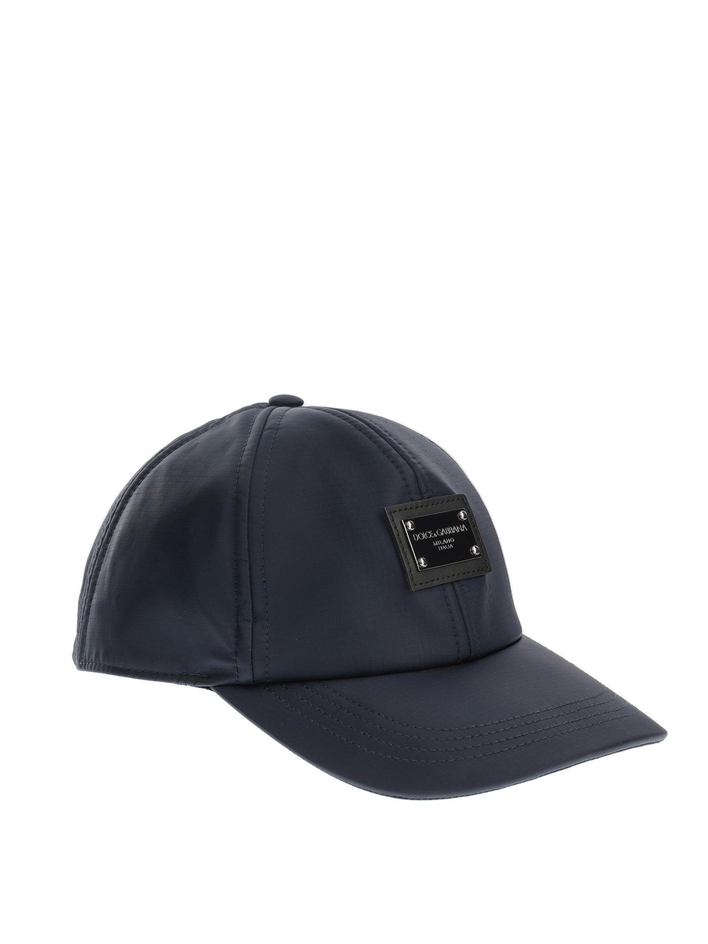 DOLCE & GABBANA LOGO PLAQUE BLUE CAP